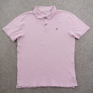 Banana Republic Polo Shirt Mens Large Purple Lilac Short Sleeve Casual Pique